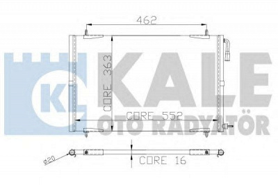 KALE OTO RADYATOR 248100 -  Конденсатор, кондиционер